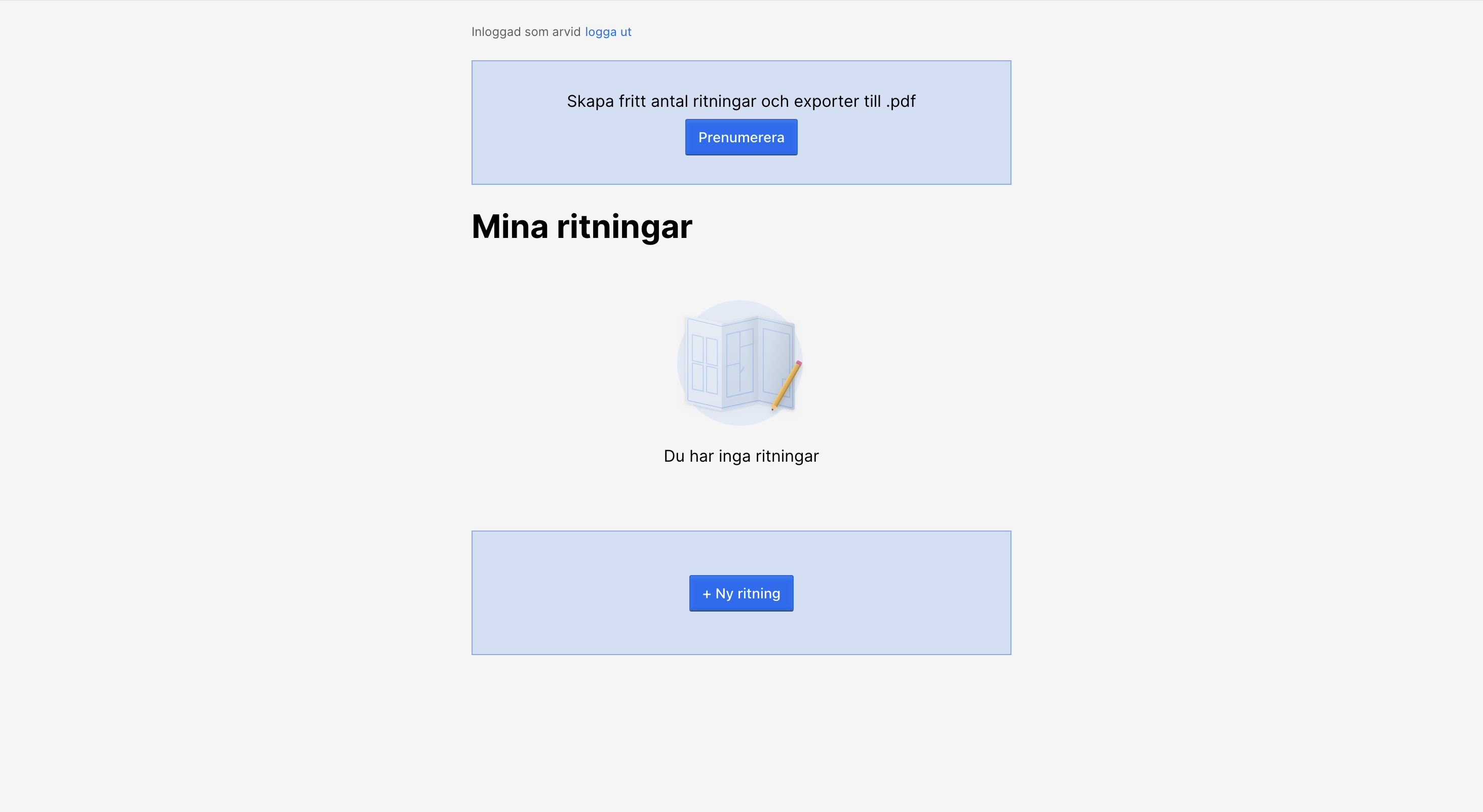 Ritabygglovs gränssnitt